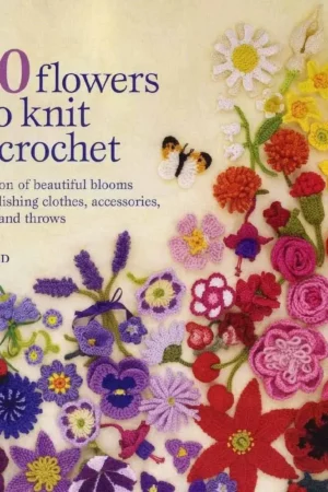 100 flores de punto y ganchillo para adornar ropa y complementos o para hacer un bonito bouquet