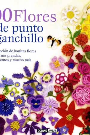 100 flores de punto y ganchillo para adornar ropa y complementos o para hacer un bonito bouquet 1