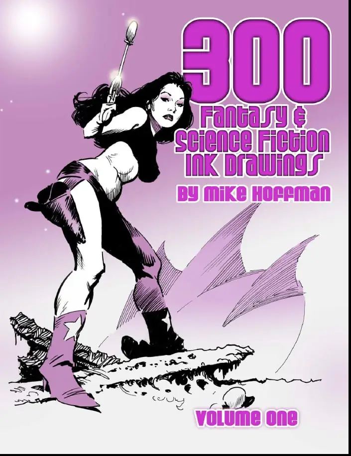 300 fantasy science fiction ink drawings volume 1