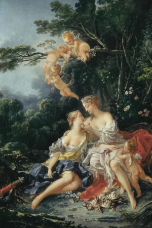 artcom wall art print jupiter and callisto by francois boucher 12 x 16