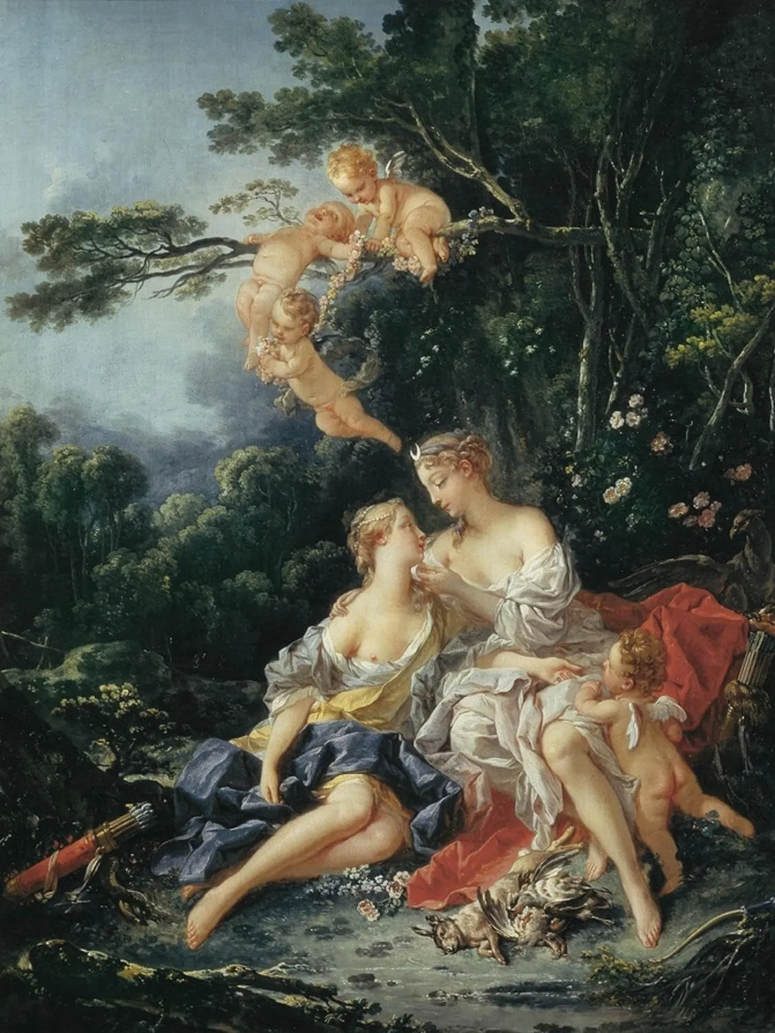 artcom wall art print jupiter and callisto by francois boucher 12 x 16