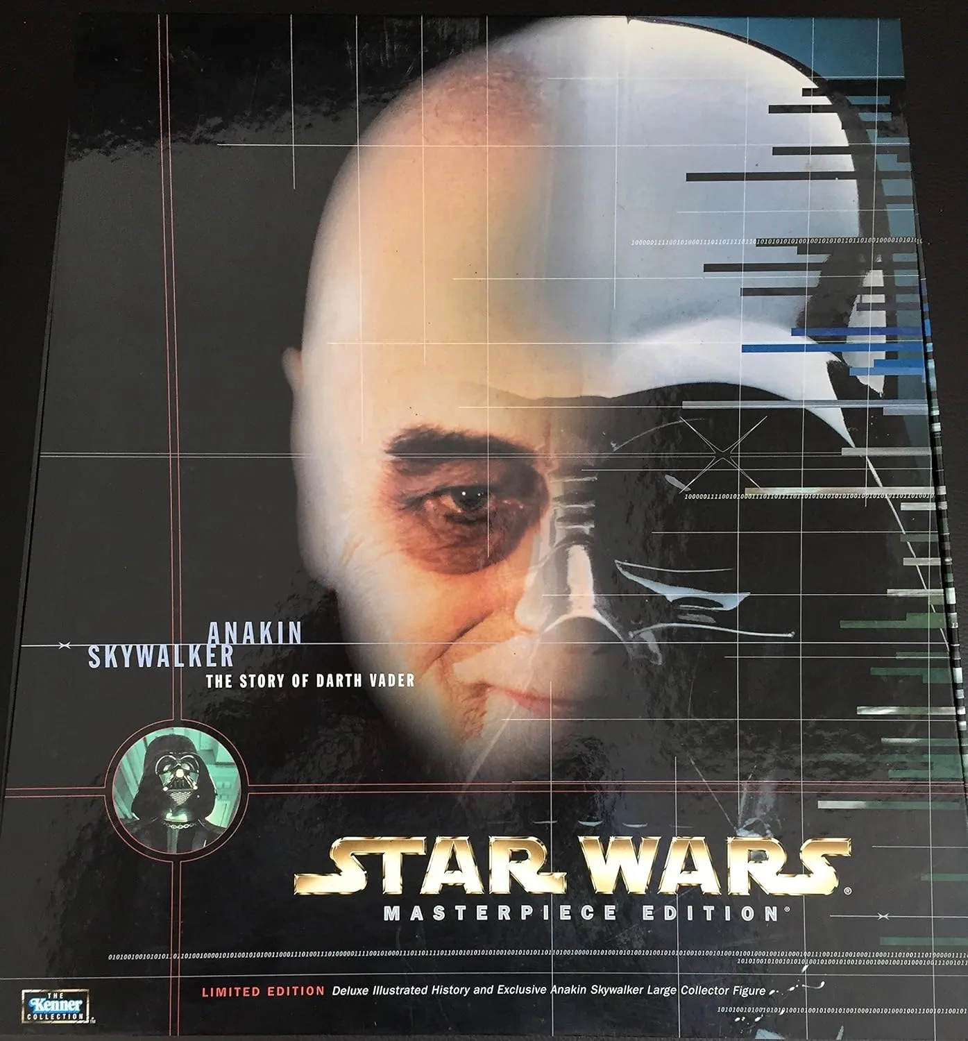 anakin skywalker con libro de tapa dura star wars masterpiece edition