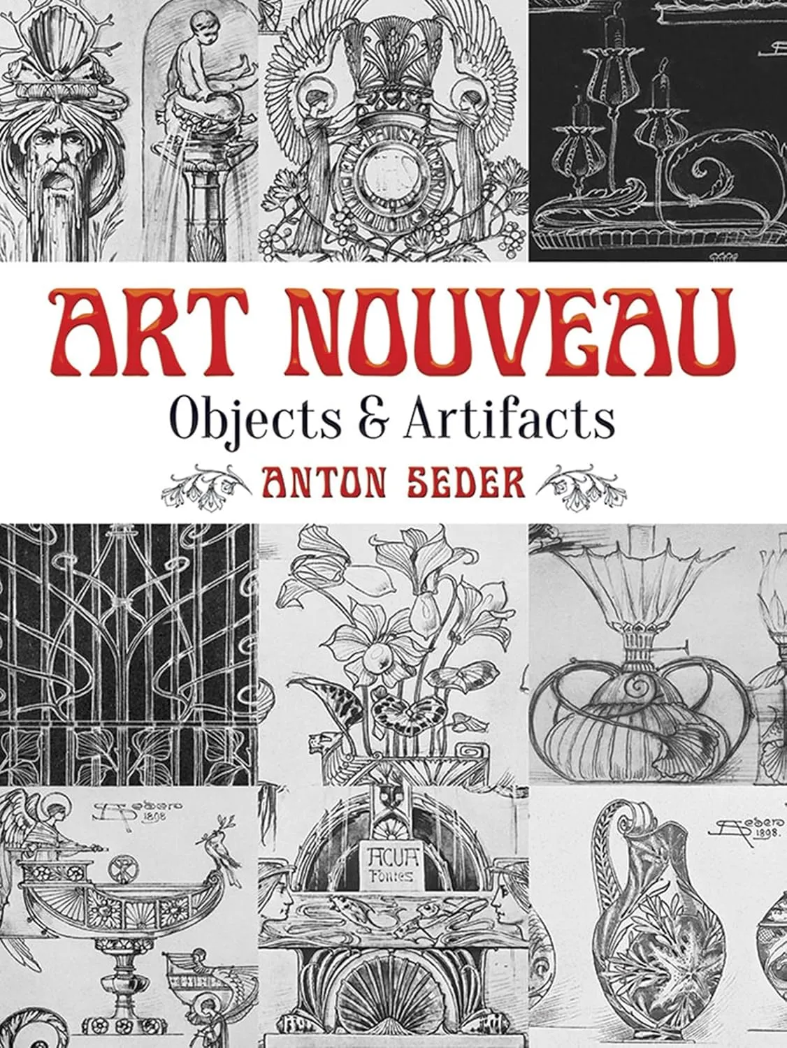 art nouveau objects and artifacts dover pictorial archive