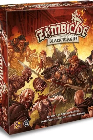 asmodee zombicide black plague collaborative board game 1 6 players 14 years italian edition
