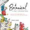 botanical line drawing 200 step by step flowers leaves cacti succulents and other items found in nature