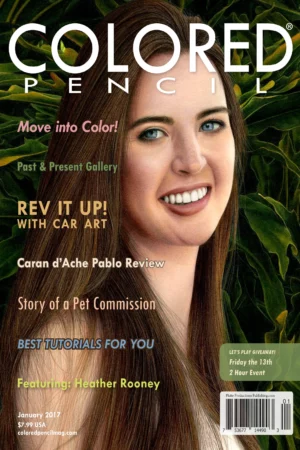 colored pencil magazine january 2017