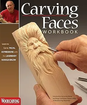 carving faces workbook learn to carve facial expressions with the legendary harold enlow2