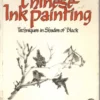 chinese ink painting techniques in shades of black
