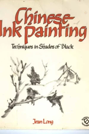 chinese ink painting techniques in shades of black 