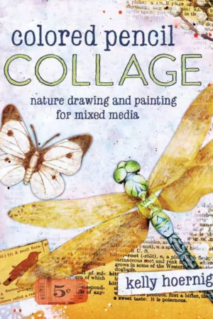 colored pencil collage nature drawing and painting
