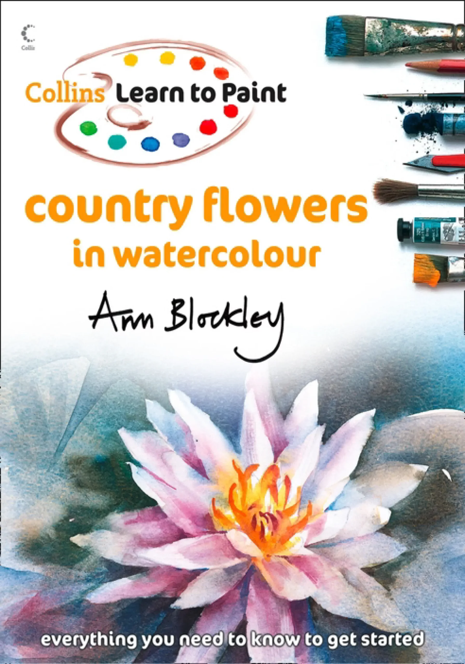 country flowers in watercolour