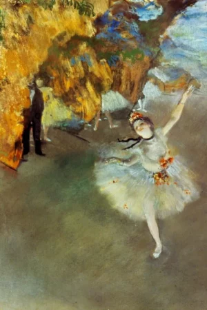 degas star 1876 77 nedgar degas the star or the dancer on stage pastel on paper 1876 77 poster print by 18 x 24
