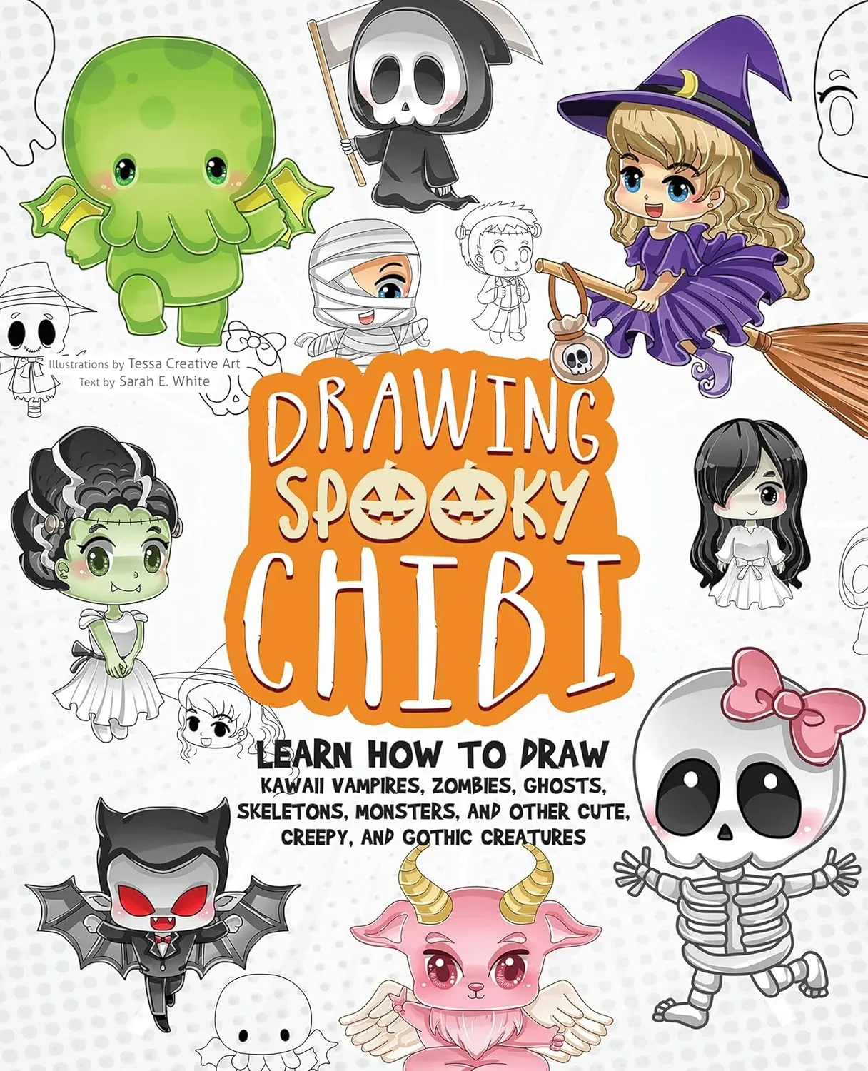drawing spooky chibi learn how to draw kawaii vampires zombies ghosts skeletons monsters and other cute creepy and gothic creatures how to draw books