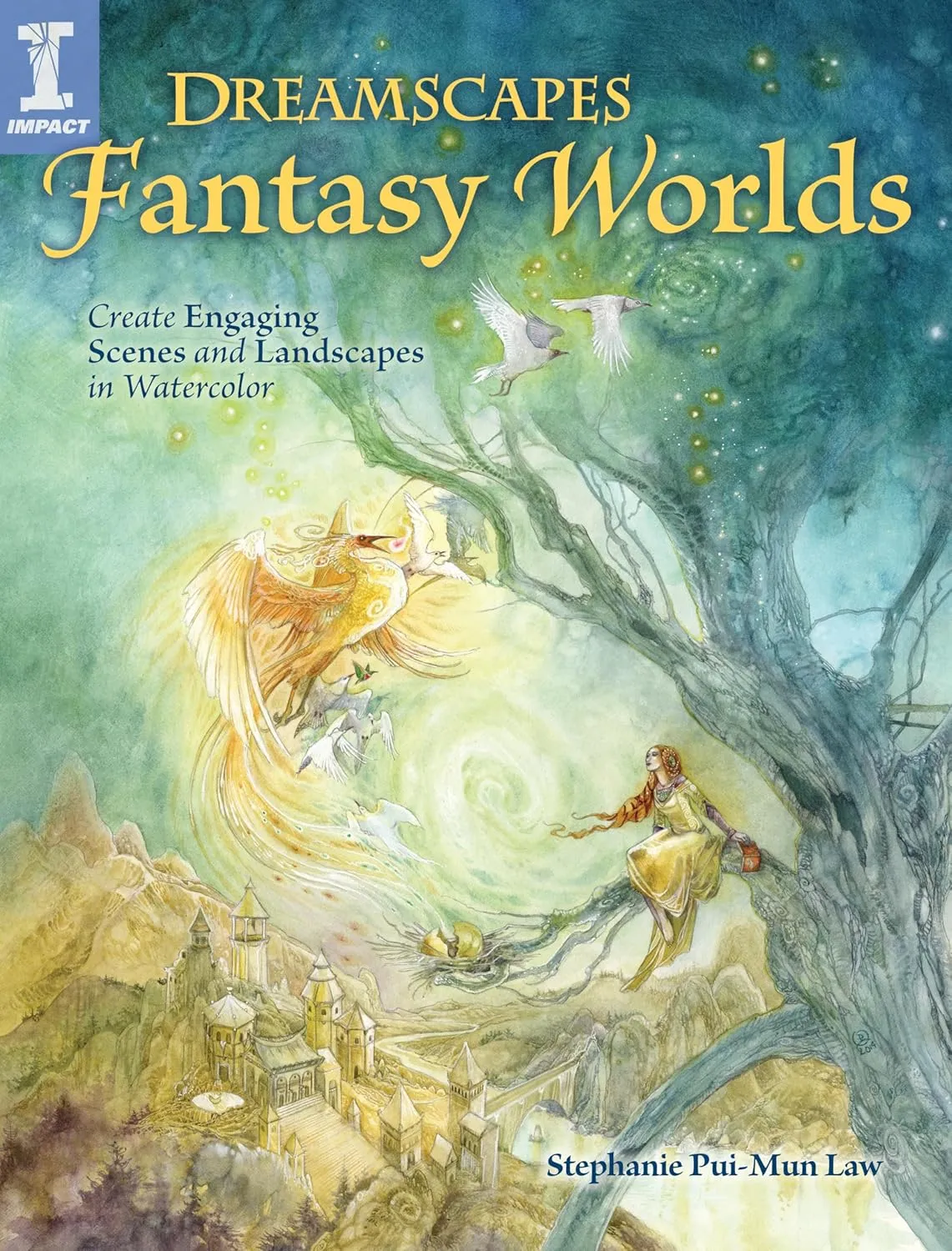 dreamscapes fantasy worlds create engaging scenes and landscapes in watercolor