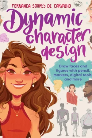 dynamic character design draw faces and figures with pencil