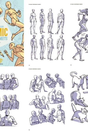 dynamic reference sheets poses in action