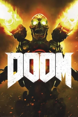 empireposter doom key art videospiel game poster plakat druck gre 61x915 cm