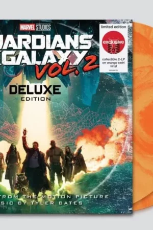 guardians of the galaxy vol 2 deluxe exclusive limited edition orange swirl colored 2x lp vinyl