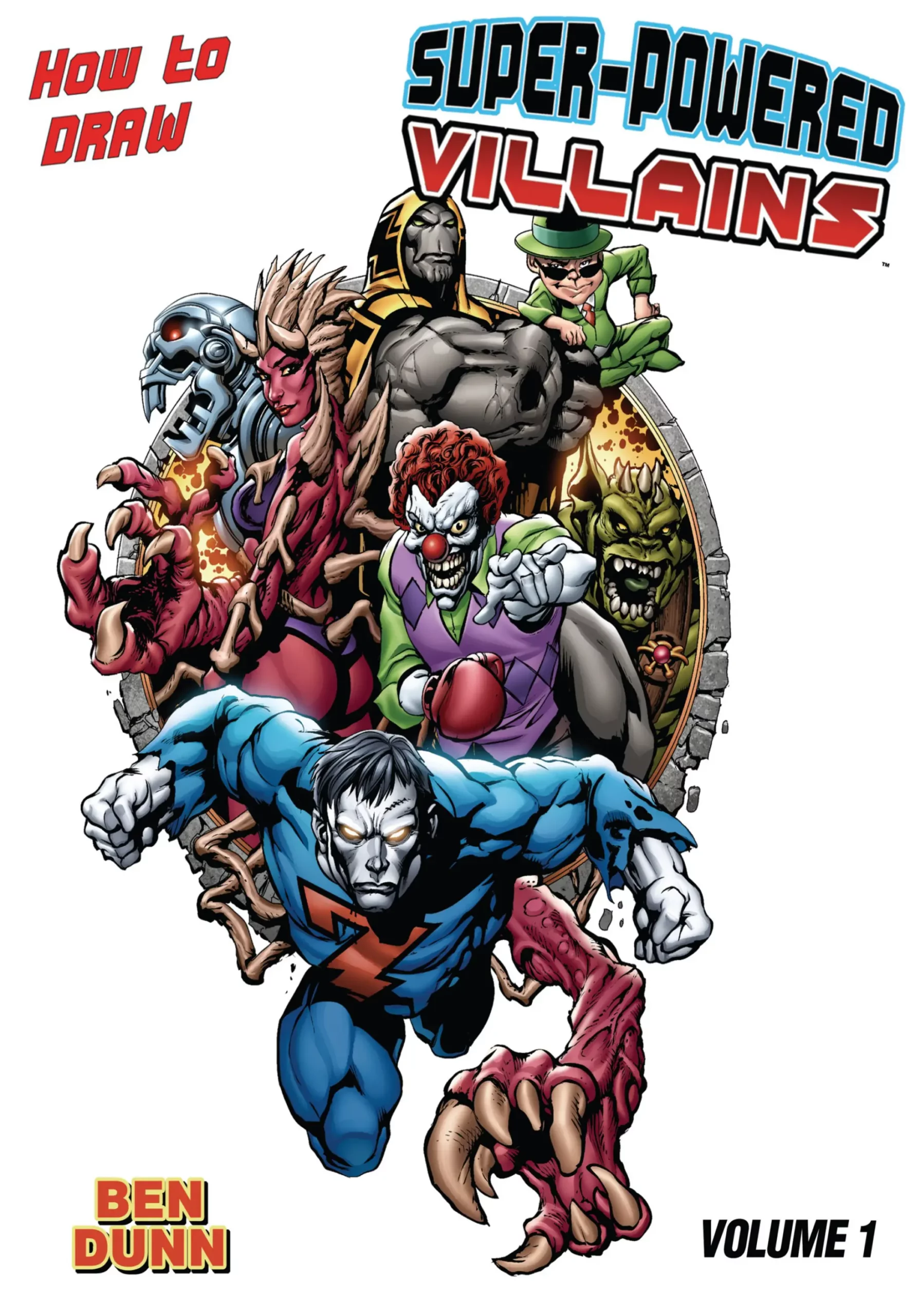 how to draw superpowered villains supersize