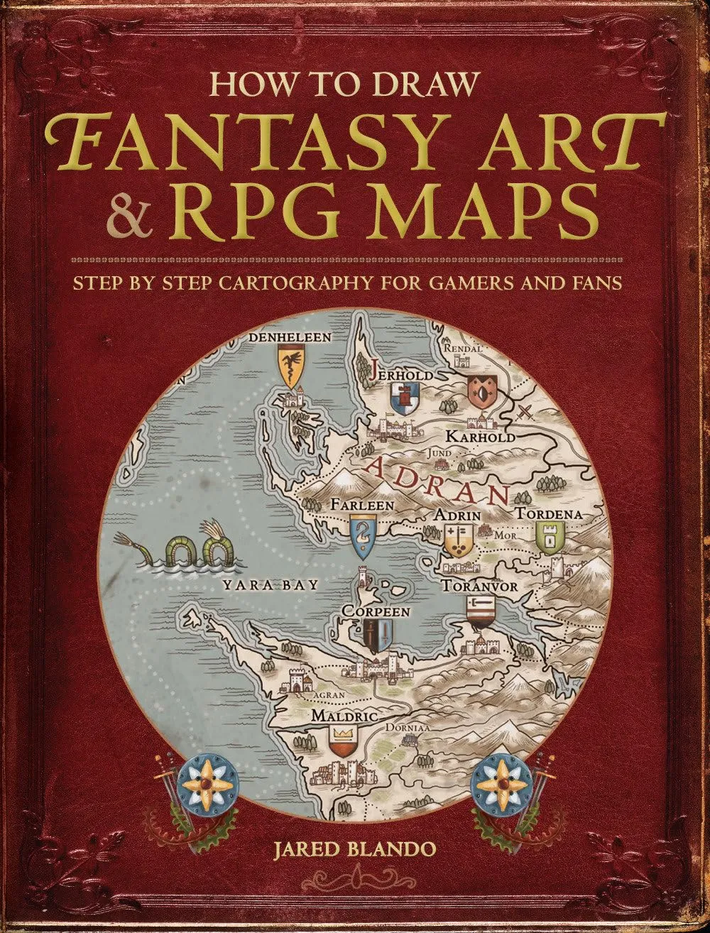 how to draw fantasy art and rpg maps step by step cartography for gamers and fans
