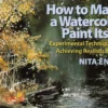 how to make a watercolor paint itself