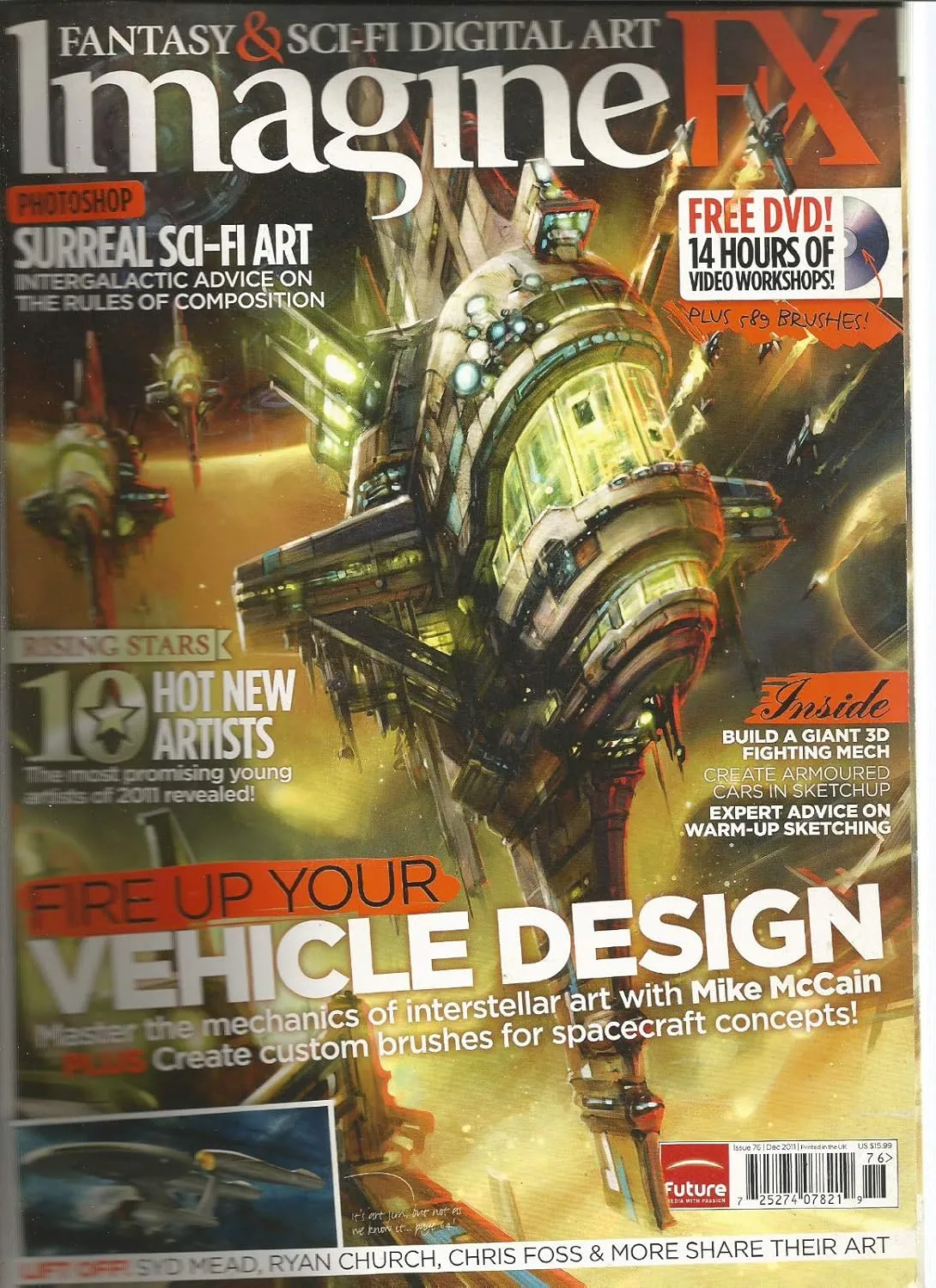 imagine fx magazine free disc 76 dec 2011 fantasy sci fi digital art