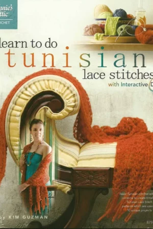 learn to do tunisian lace stitches book dvd annies attic crochet 879552