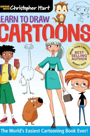 learn to draw cartoons the worlds easiest cartooning book ever easy how to draw cartoon characters and animals step by step for kids and adults drawing with christopher hart