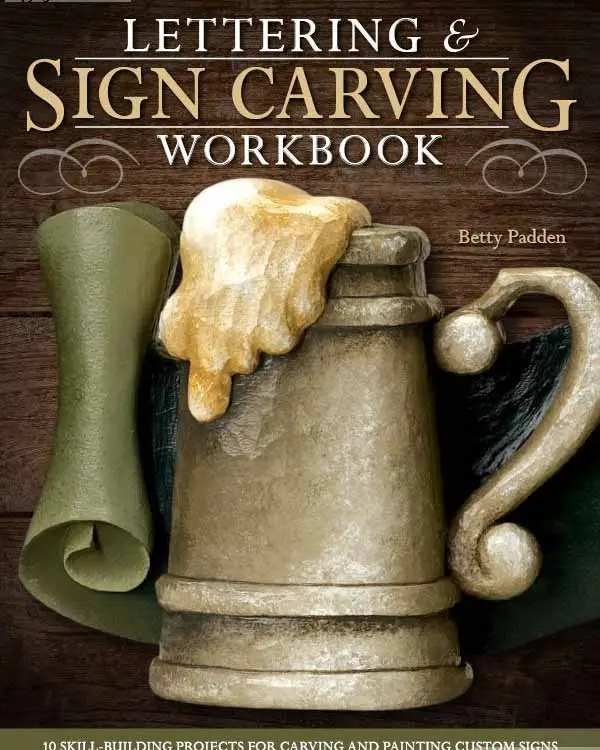 lettering sign carving wookbook