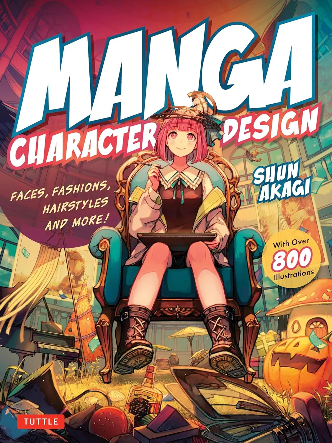 manga character design faces fashions hairstyles and more with over 800 illustrations