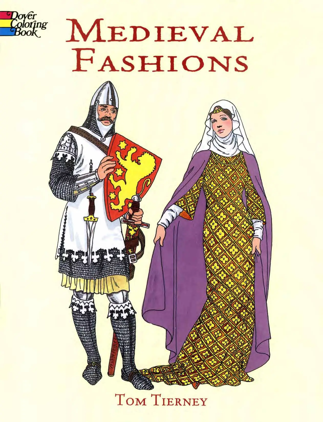 medieval fashions coloring book