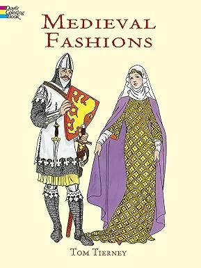 medieval fashions coloring book2