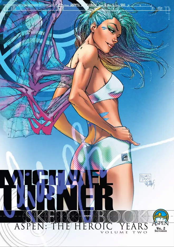 michael turner sketchbook aspen the hero years vol 2
