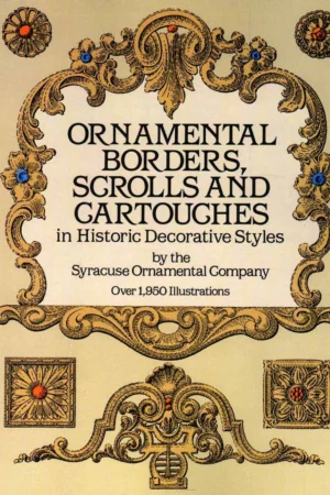 ornamental borders scrolls and cartouches in historic decorative styles 