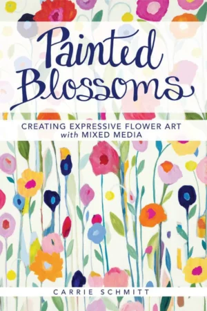 painted blossoms creating expressive flower art with mi