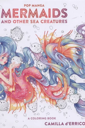 pop manga mermaids and other sea creatures a coloring book