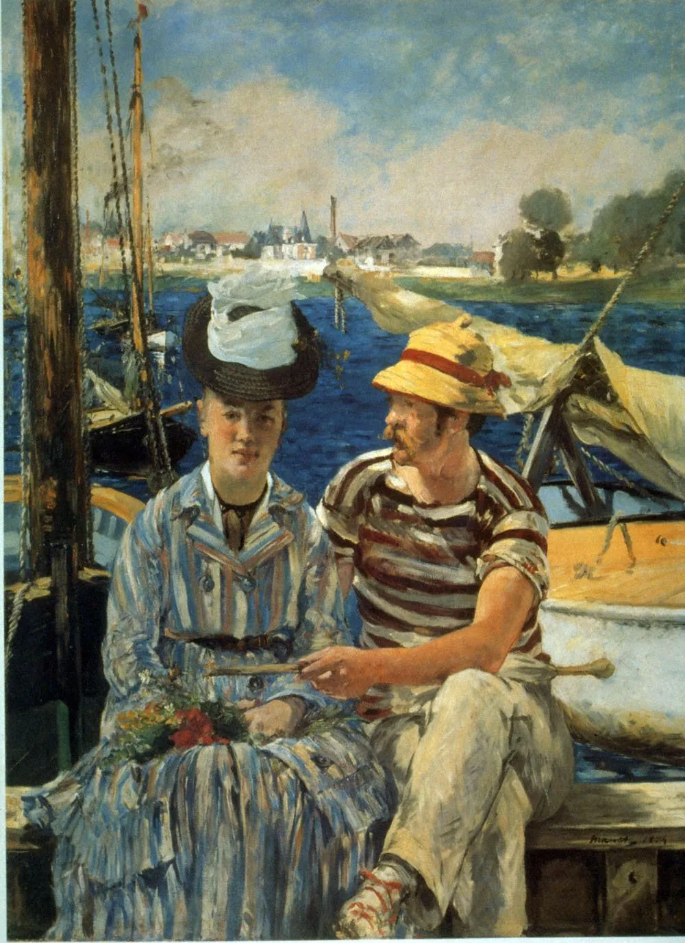 renaissance museum art argenteuil by manet fine art canvas print