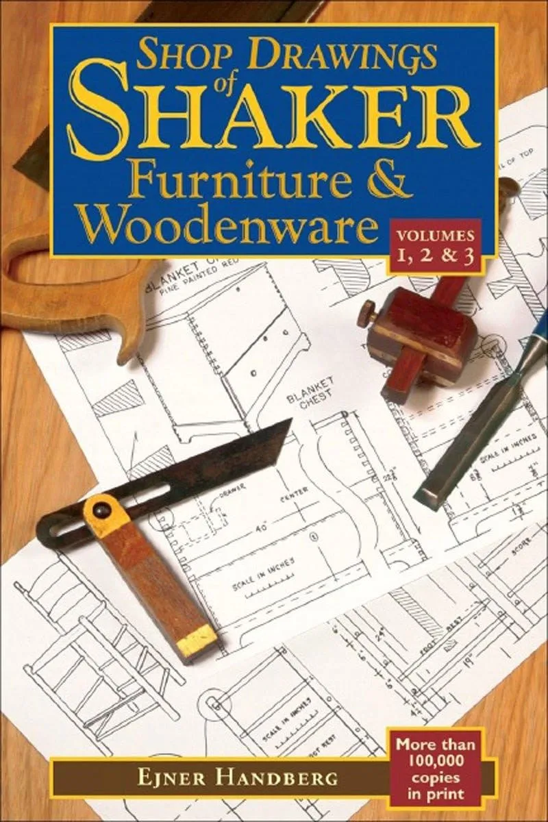 shop drawings of shaker furniture woodenware vols 1 2 3