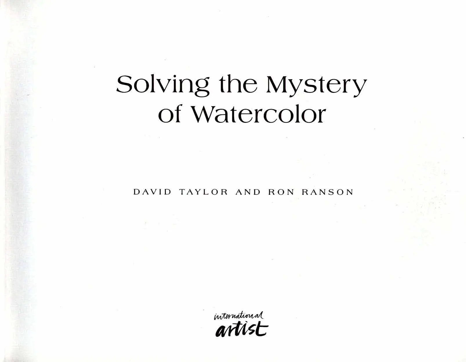 solving the mystery of watercolor