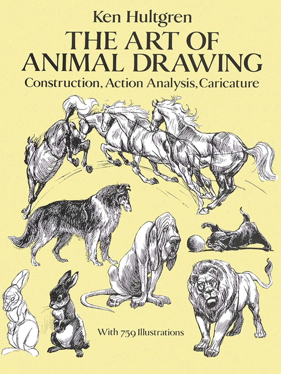 the art of animal drawing construction action analysis caricature dover art instruction