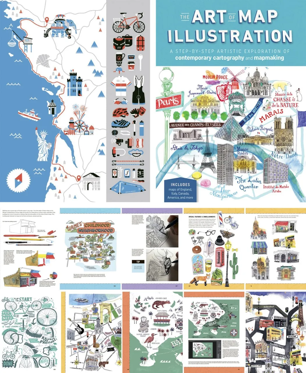 the art of map illustration a step by step artistic exploration of contemporary cartography and mapmaking