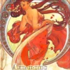 the arts dance by alphonse mucha counted cross stitch pattern