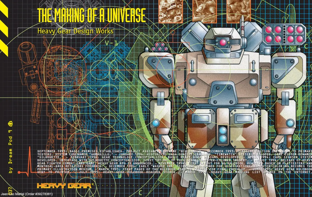 the making of a universe heavy gear design works