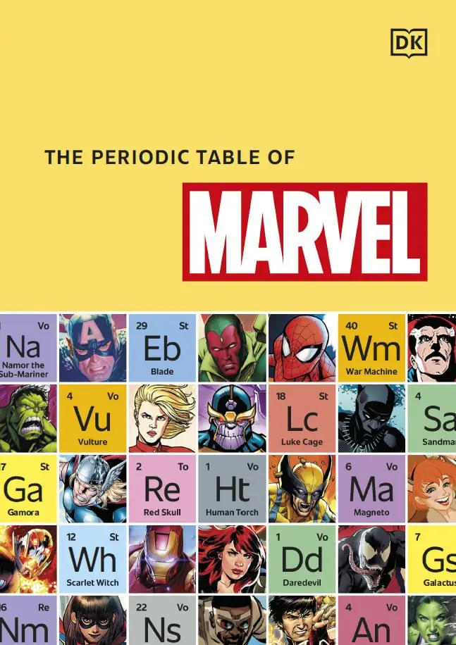 the periodic table of marvel