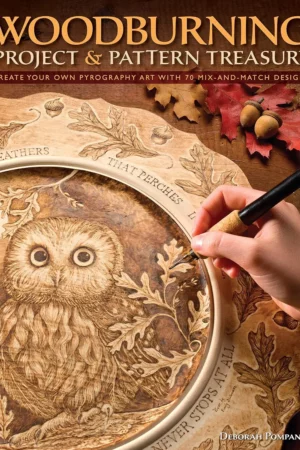 woodburning project pattern treasury create your own pyrography art with 70 mix and match designs fox chapel publishing step by step techniques for beginner to advanced woodburners
