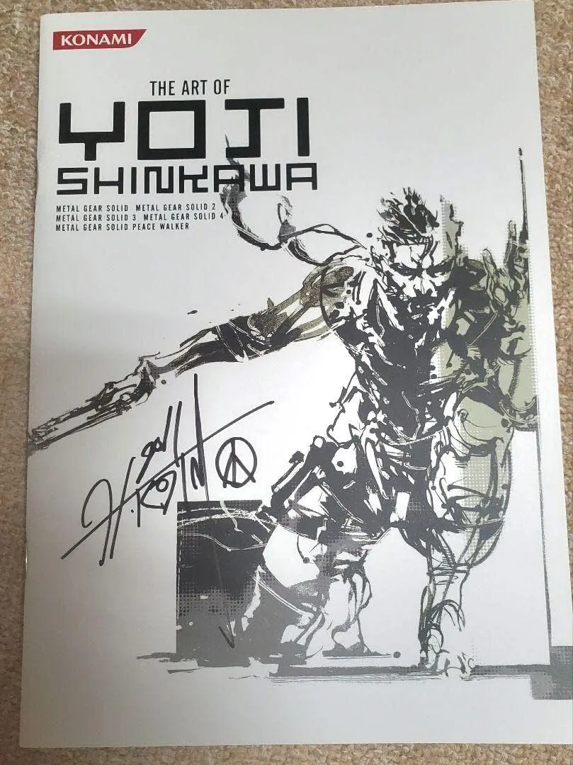 yoji shinkawa original art collection yoji shinkawa hideo kojima yumi kikuchi autographed