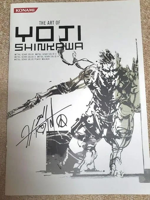 yoji shinkawa original art collection yoji shinkawa hideo kojima yumi kikuchi autographed2