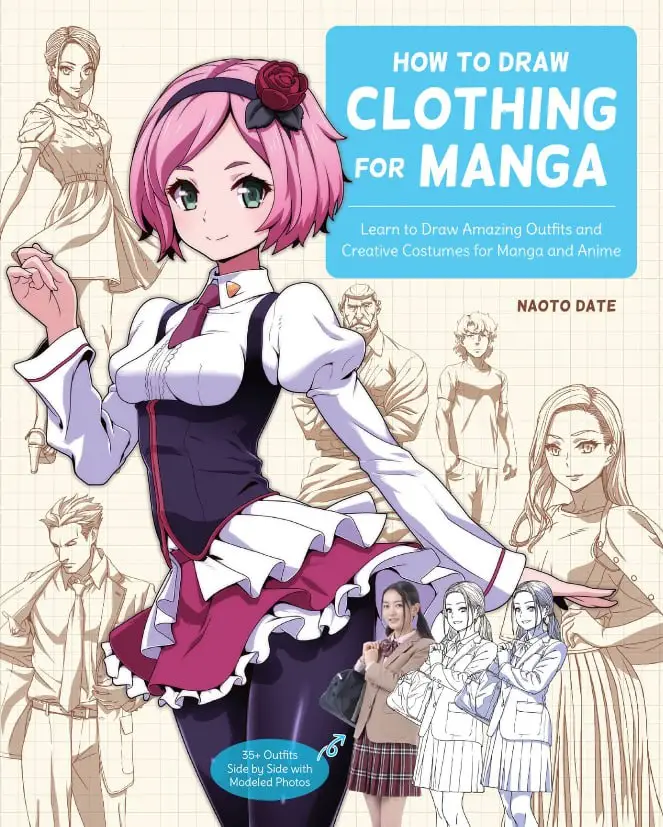 how to draw clothing for manga 2