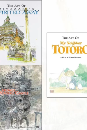 studio ghibli library collection 3 books set by hayao miyazaki the art of miyazakis spirited away the art of howls moving castle the art of my neighbor totoro