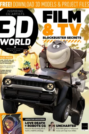 3d world mag iss 288 film tv blockbuster secrets uncharted love death robots
